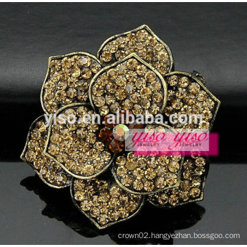 colored starburst rhinestone brooch pin